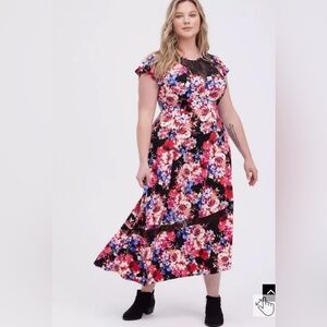 Torrid Midi Studio Knit Asymmetrical Dress